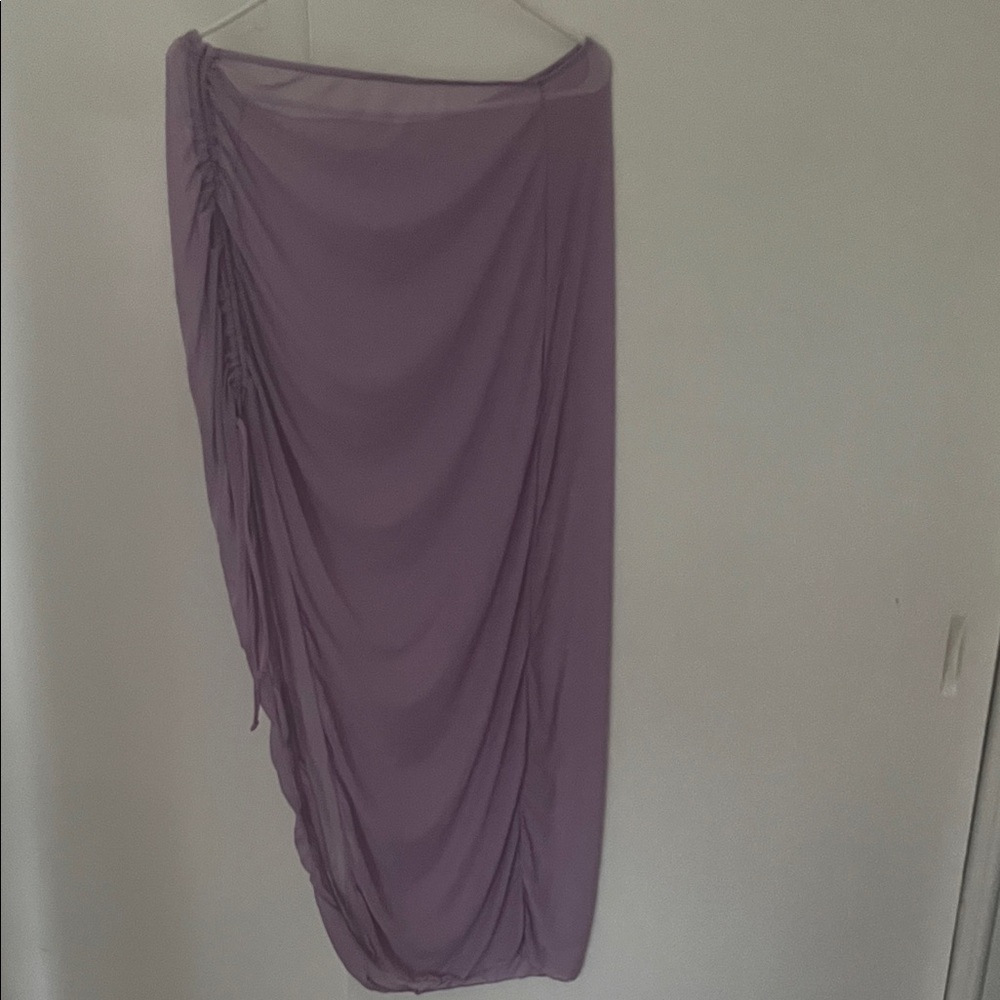 Elegant Purple Women's Skirt Swim Suit cover